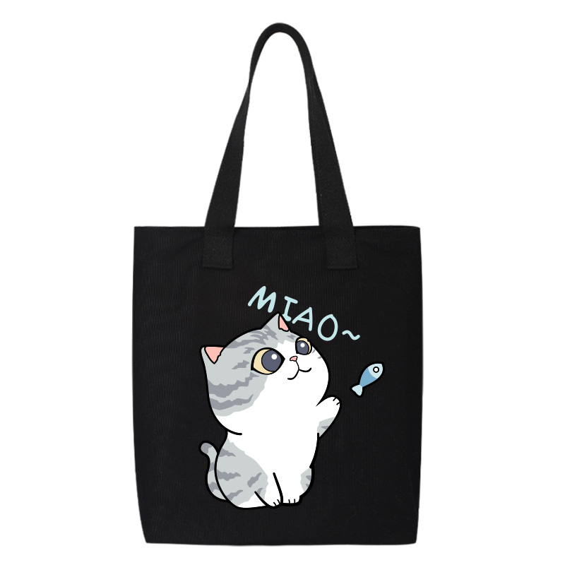 Shiba Inu Male And Female Shoulder Bag Canvas Large Capacity
