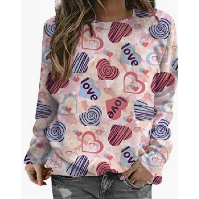 Casual 3D digitalprintet sweater til damer