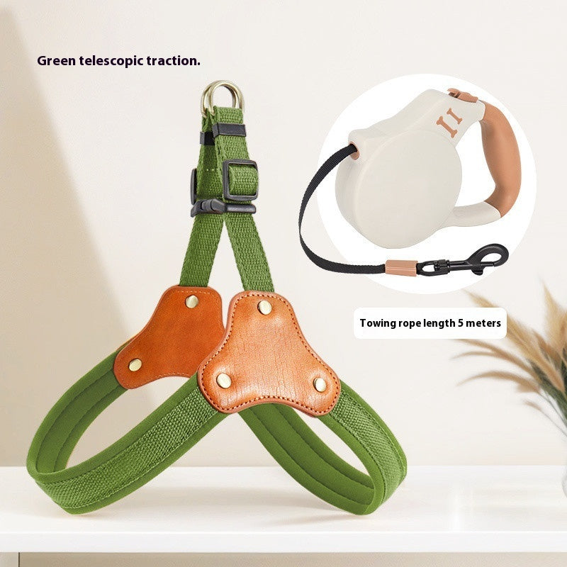 Dog Breast Collar Small Dog Bichon Dog Hand Holding Rope