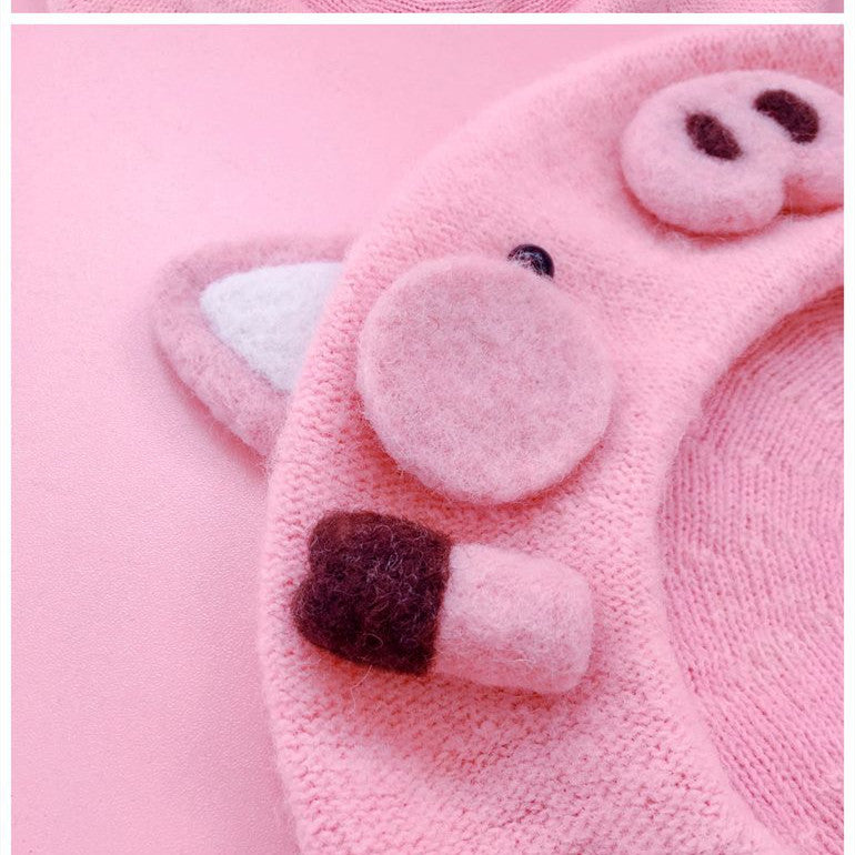 Exquisite Pig Girl Handmade Bud Hat