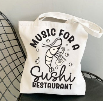Music For Sushi House Canvas Bag