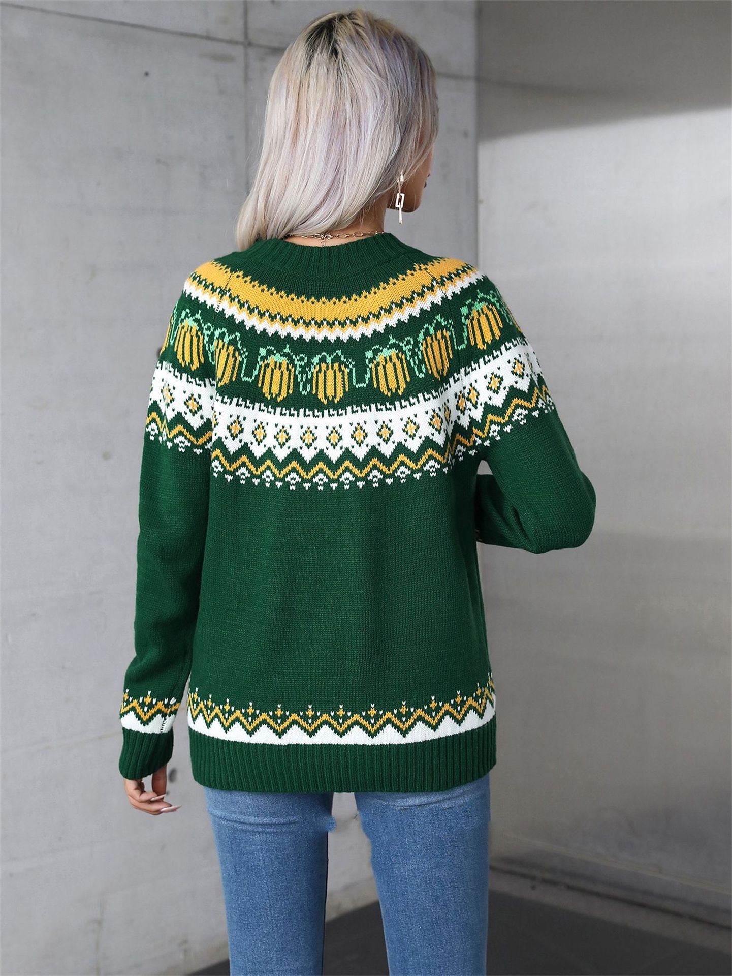 Women's Halloween Sweater Plus Size Round Neck
