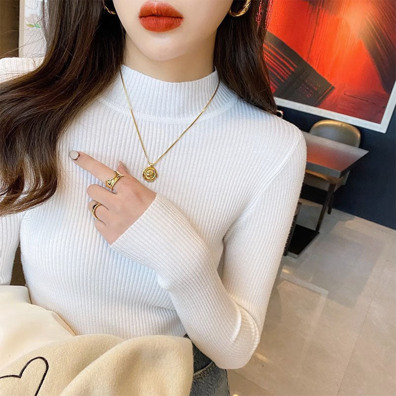Slim Fit Inner Wear All-matching Sweater Long Sleeve