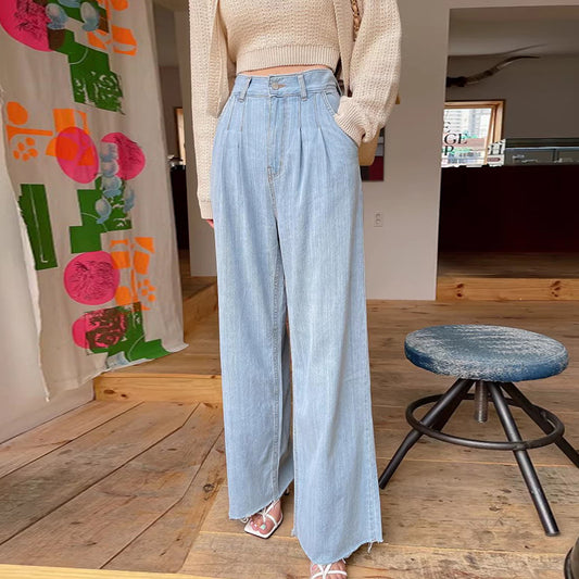 Dame-mode Personlighed Brede ben Jeans