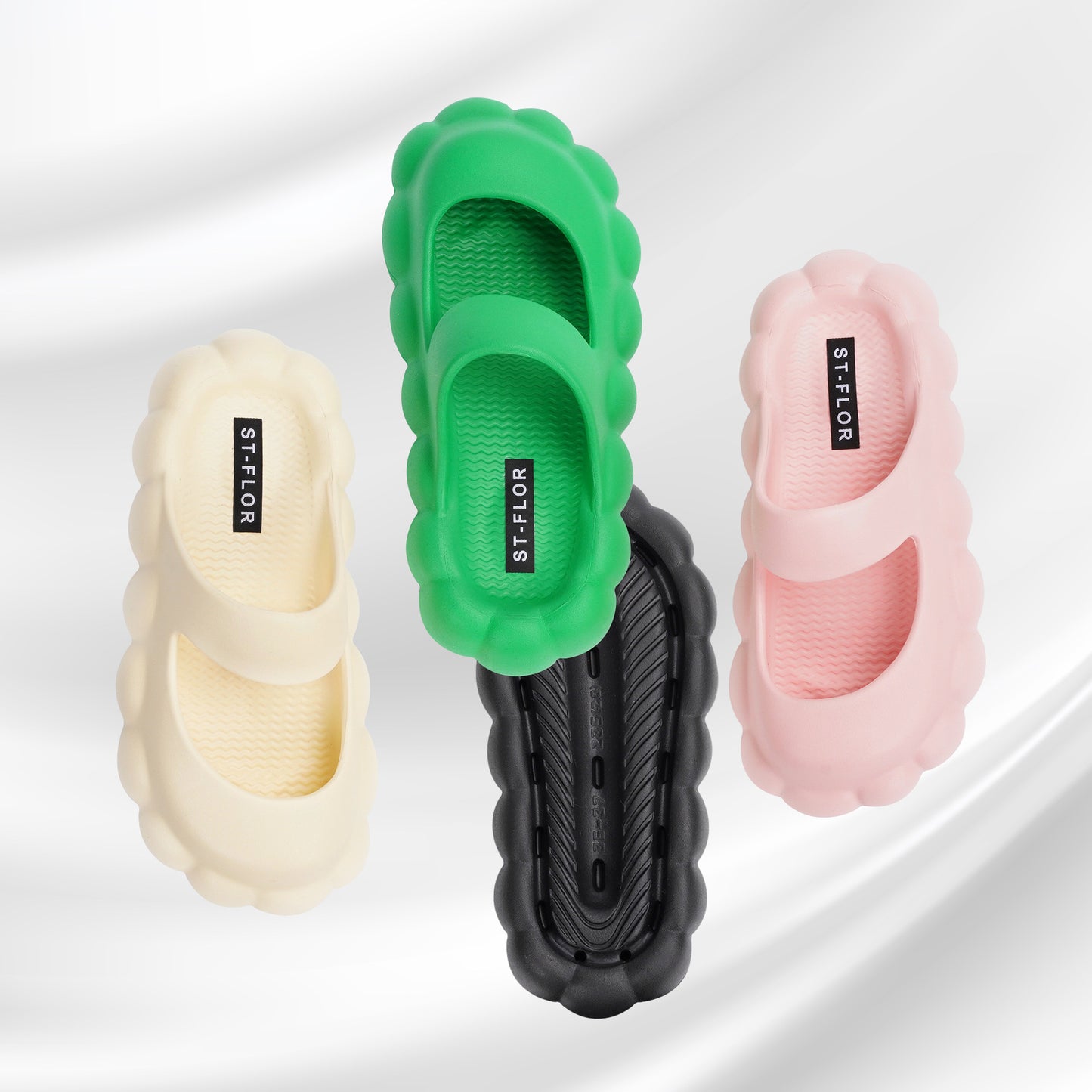 Women's Rubber And Plastic Toe Slippers
