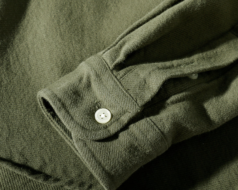 Loose Shirt Men's Trend Thickening Heavy Retro Pocket