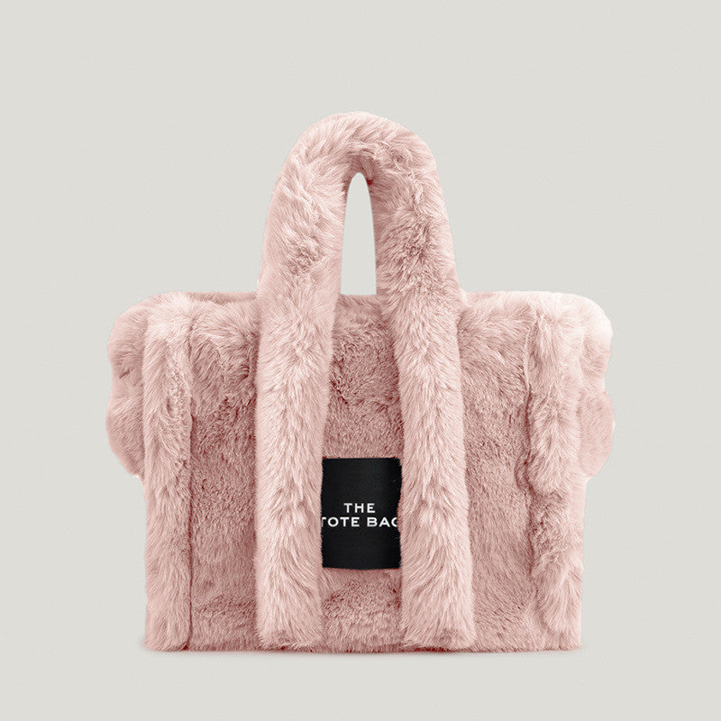 Plush Handheld Women's Bag Simple Plush