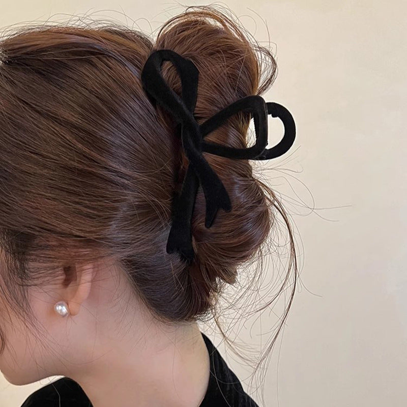 Ribbon Velvet New Back Head Autumn And Winter Shark Clip