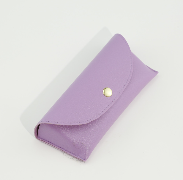 Soft-bag glasses case-PU leather-black-1 piece