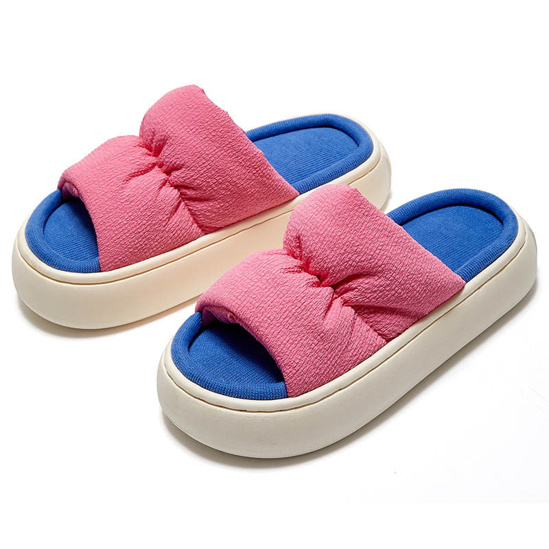 New Thick Bottom Fashion Simple Home Wear Elastic Rope Slippers