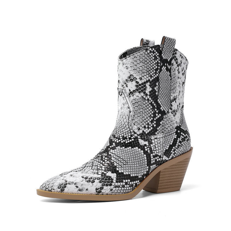 British Style Pointed Thick Heels