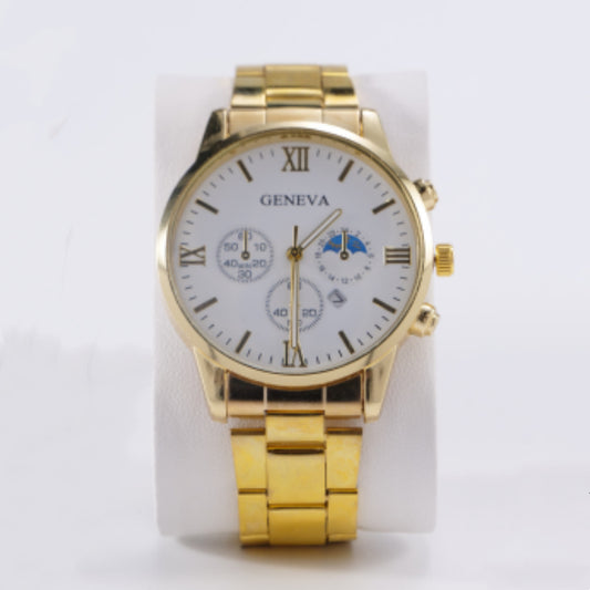 Men's Steel Belt Quartz Sports Watch