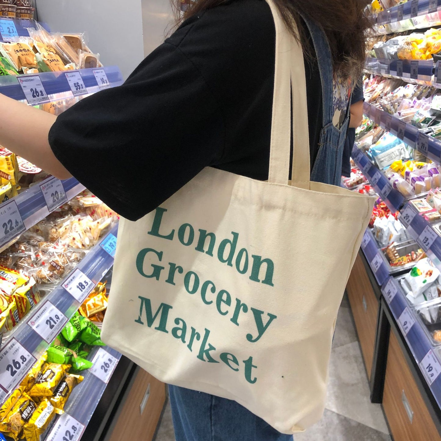 Spot Set Simple Literary Canvas Bag