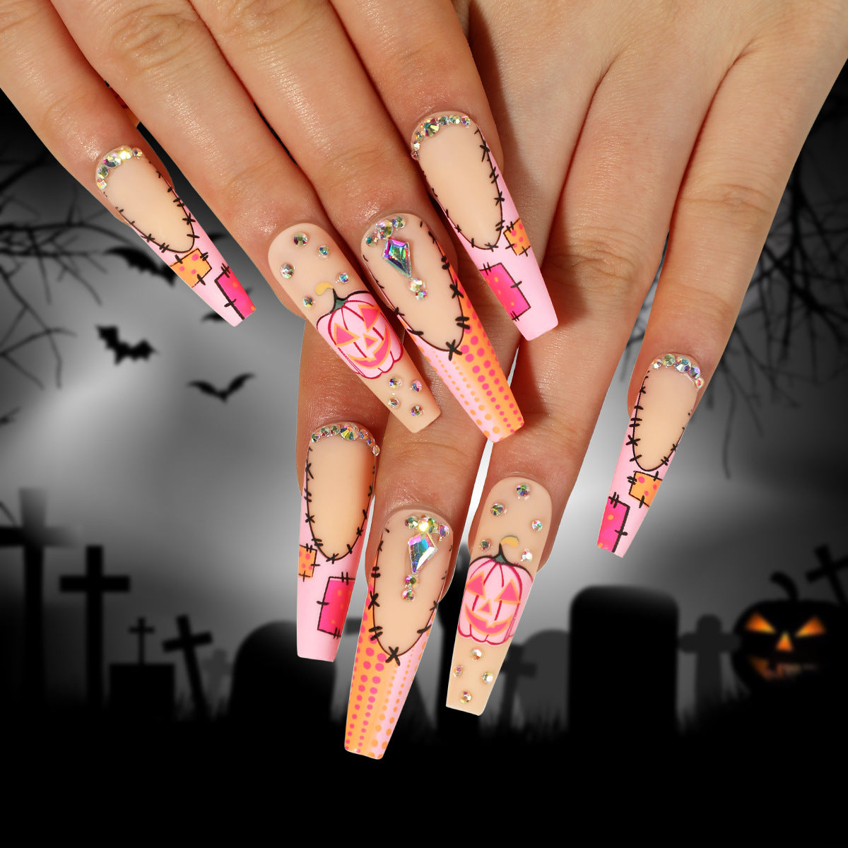 Halloween Wear 3D Stereo Nail Shaped Piece