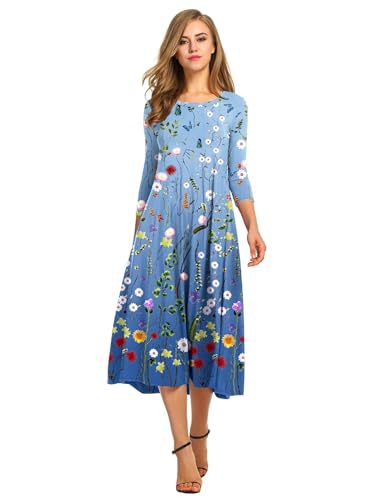 Women's Fashion Floral Slim-fit Short-sleeve Dress