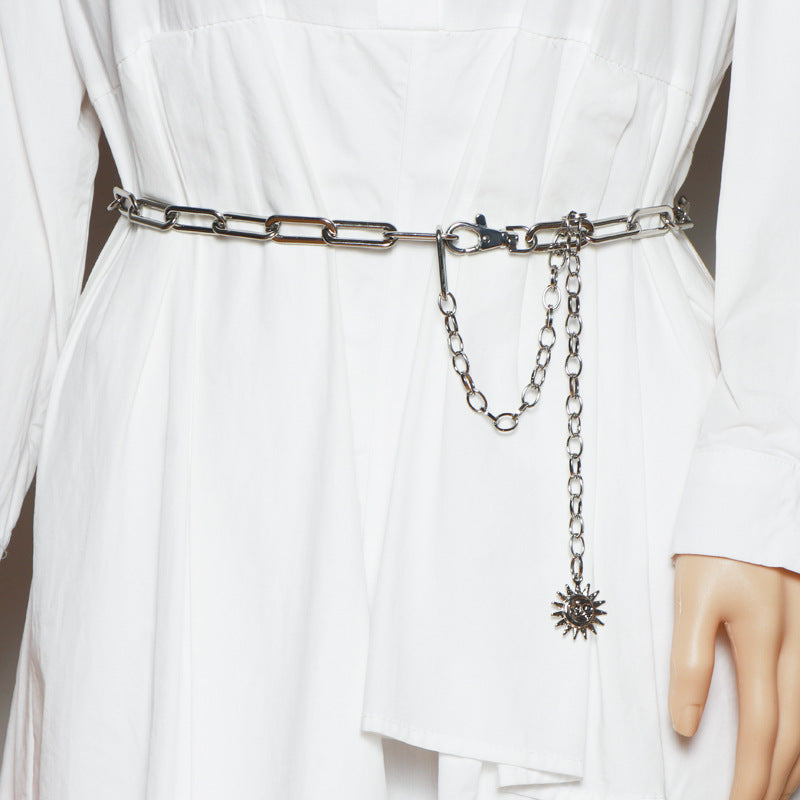 Metal Waist Chain Accessories Women's Thin Jk Belt Chain Trousers Chain Chain