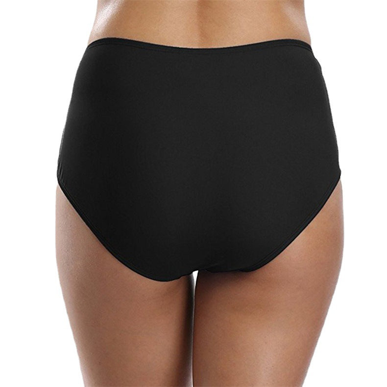 Hollow Solid Color Women's Swimming Trunks