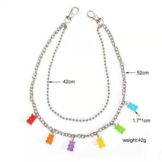 INS Wind Girly Temperament Acrylic Pendant Waist Chain
