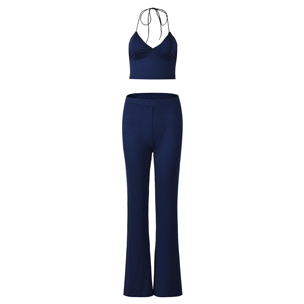 Hot-selling Sexy Figure-hugging Crop-top And Backless Set