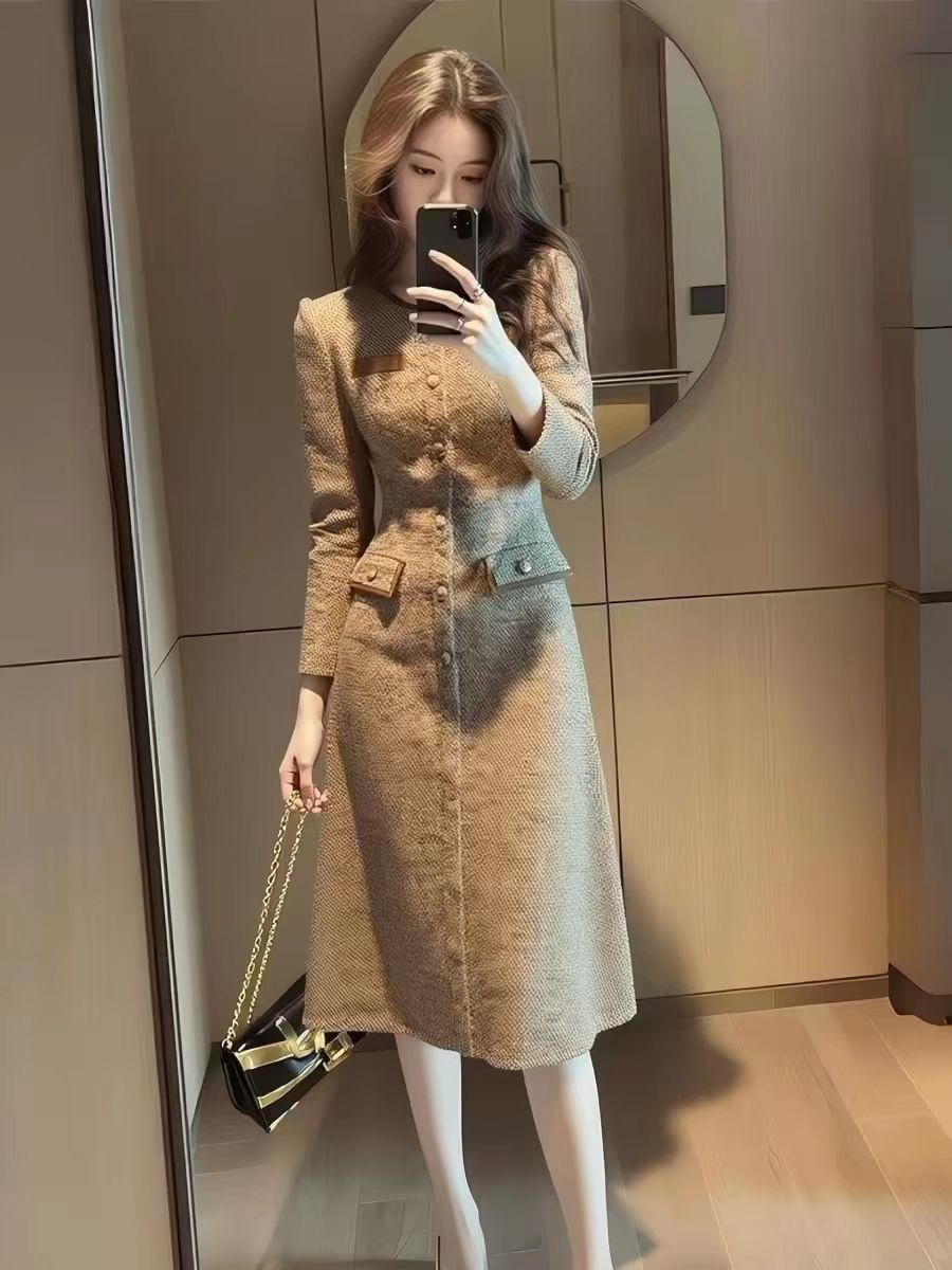 Elegant French-style Sophisticated Lady Dress