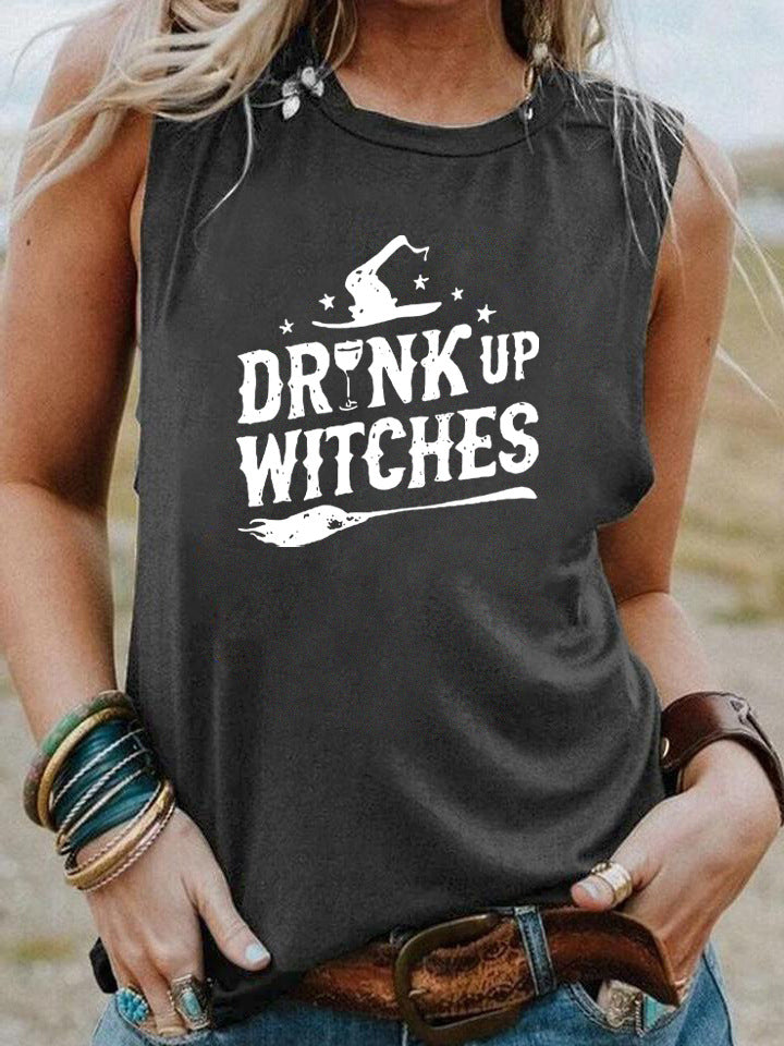 Ærmeløs vest med print, unisex, Halloween