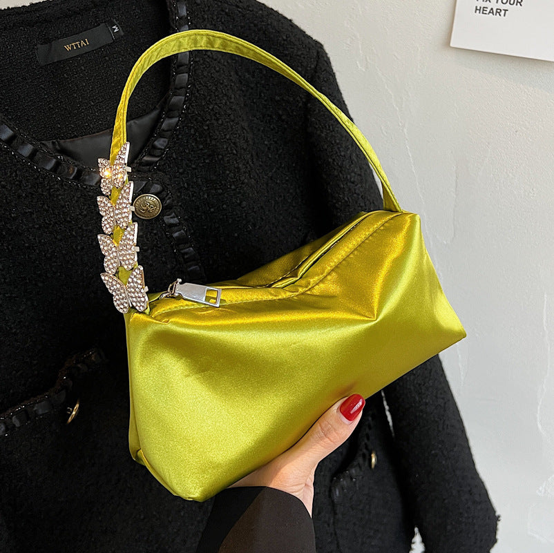 One-shoulder Cross-body Texture Portable Bag For Women