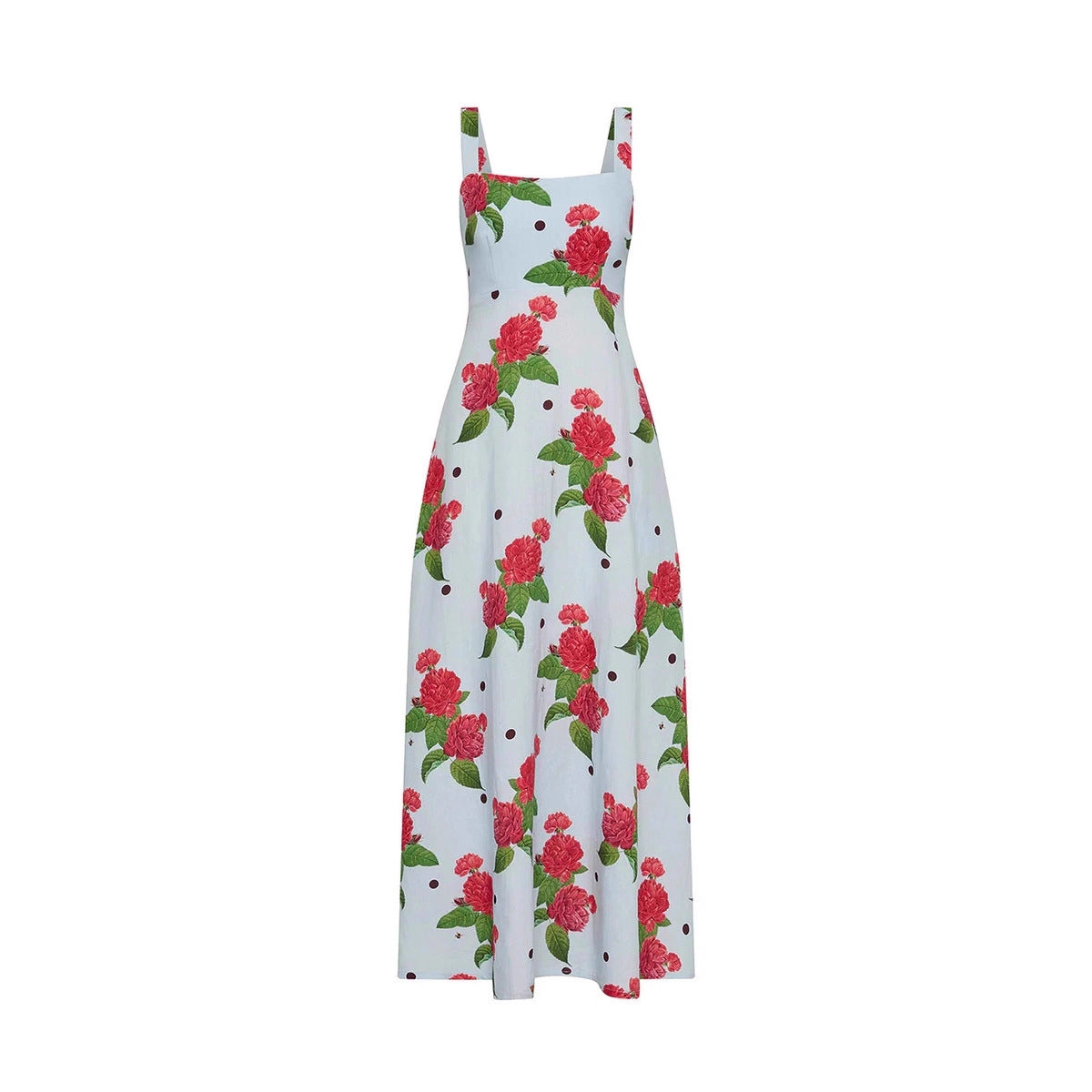 Afslappet, moderigtig og unik kjole med blomsterprint