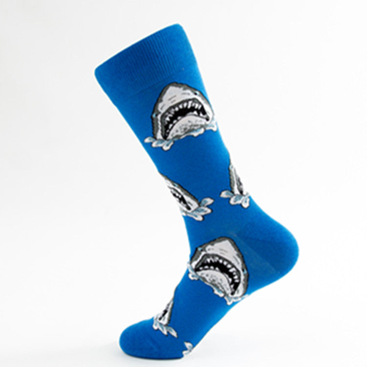 Colorful Mid-calf Couple Casual Cotton Socks