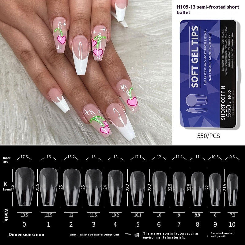Porcelain White Box Nail Polish Ultra-thin And Scratch Free Matte