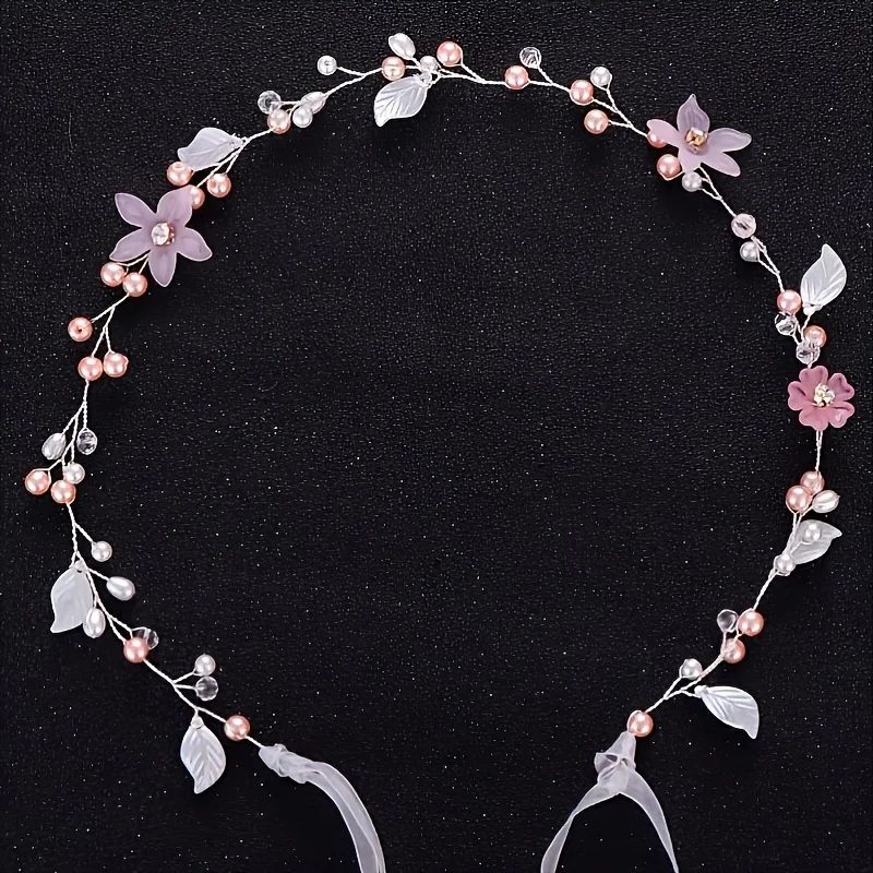 Crystal Leaf Hair Vine Band Headband Rhinestone Flower Headb