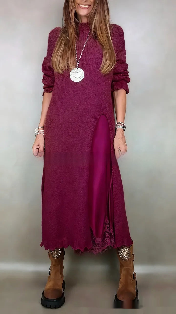 Women's Suspender Dress Woolen Skirt Suit