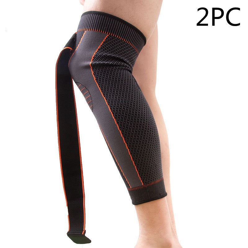 Knæbeskyttere med lange stropper Sportsbeskyttelse Knæ Skridsikre leggings Løb Squat Fitness