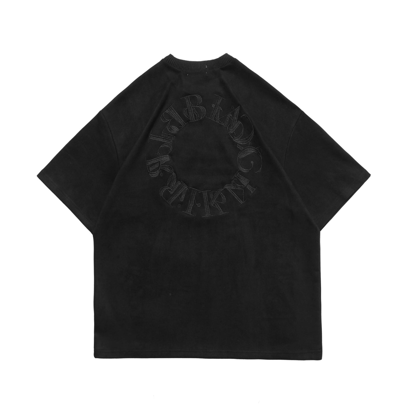 Suede American Street Men's Embroidered Letter Short Sleeve T-shirt