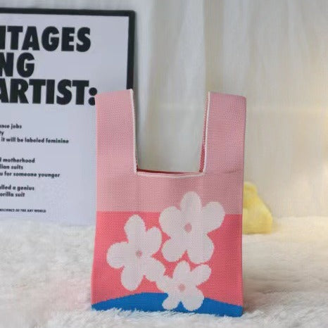 Knitted Handbag Personality Trend Vest Bag