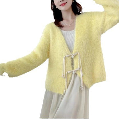 Artificial Mink Hair Short Thick Fur Top