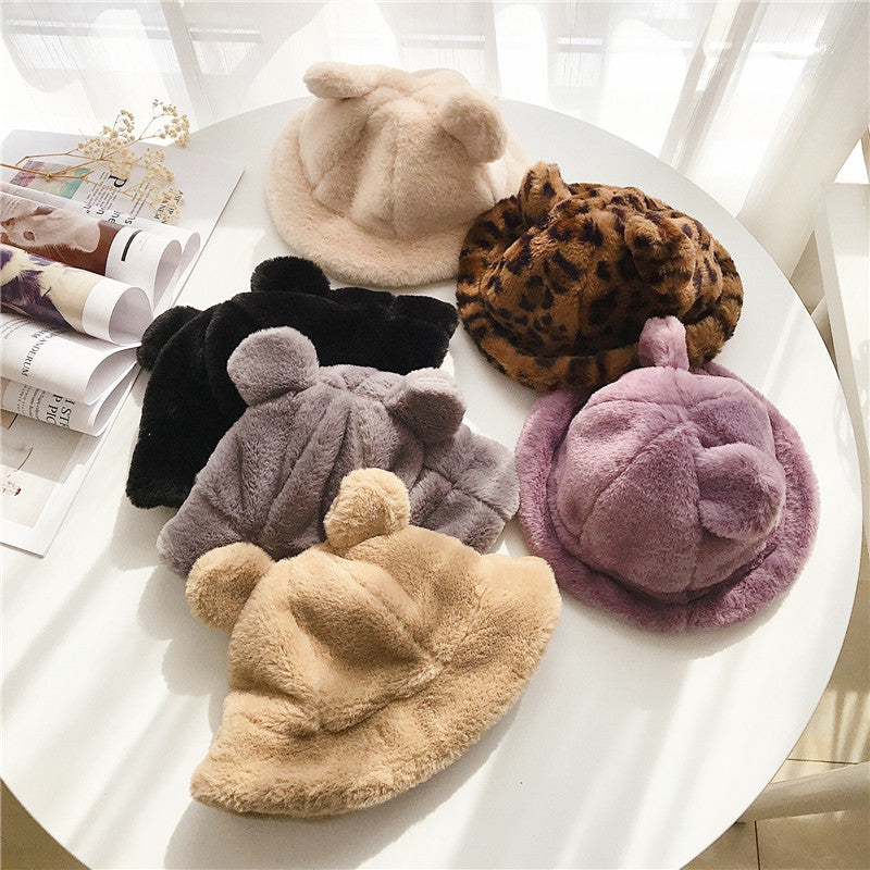 Fashion Leopard Print Monochrome Hat Children's Hat Korean Style