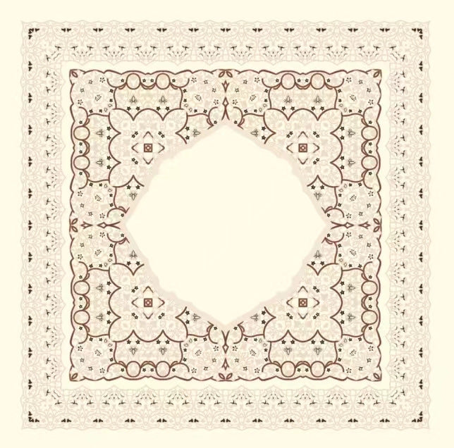 Malay Headscarf Tencel Cotton Square Scarf Pattern Headscarf
