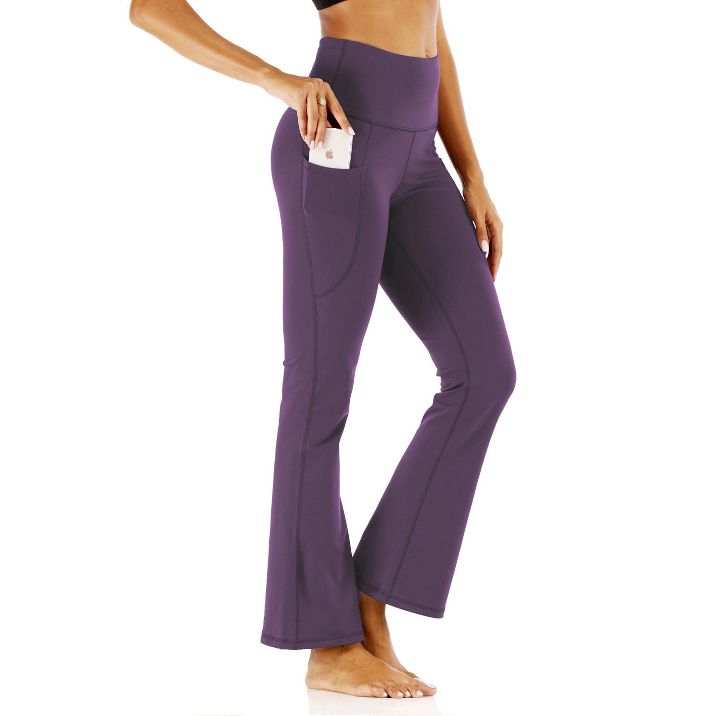 High Waist Solid Color Tight Skirt Running Fitness Pants Yoga
