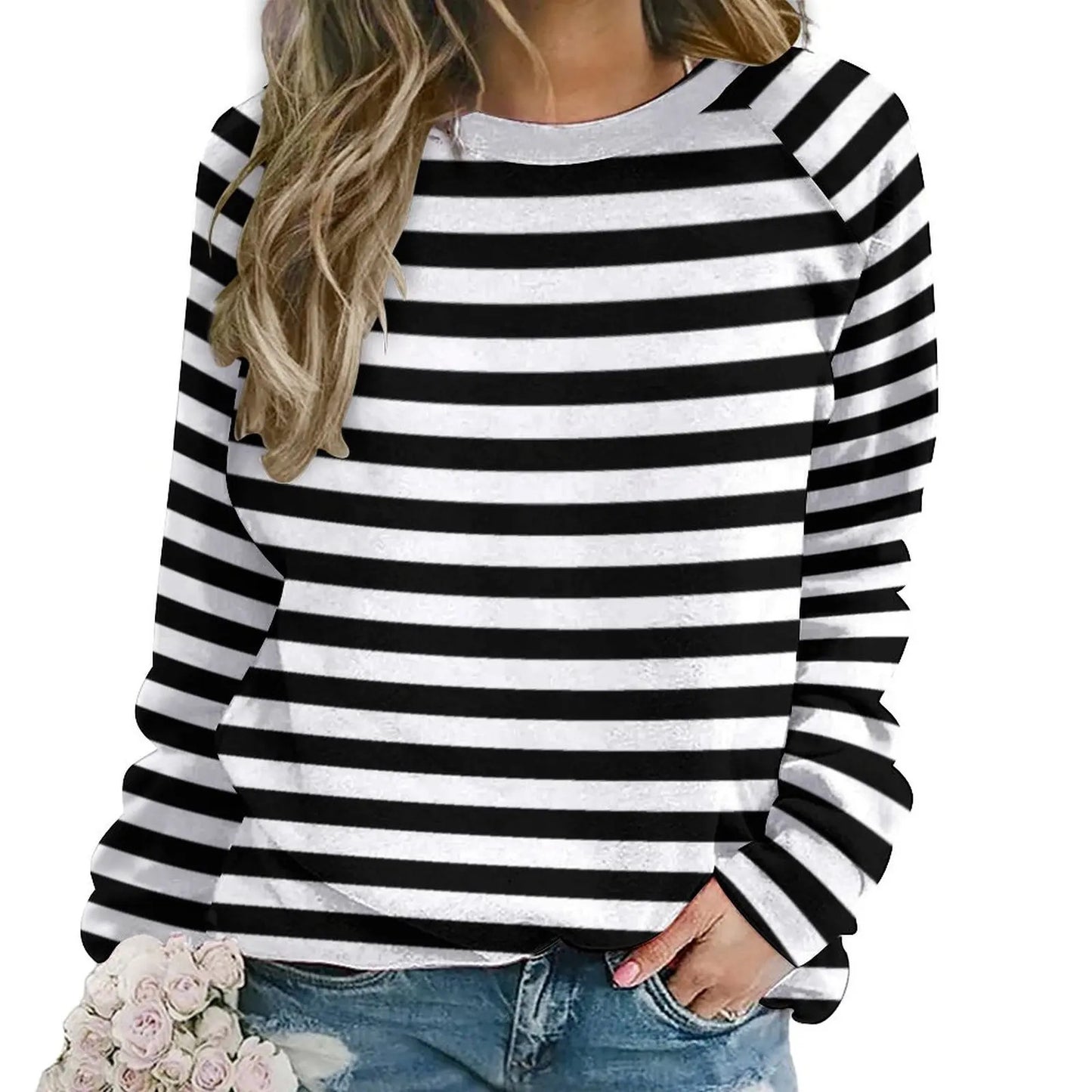 Women's 3D Printed Everyday Long-sleeve