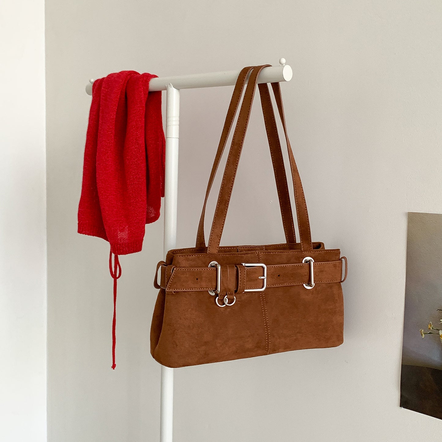 Retro Minority Design Autumn And Winter Underarm Bag