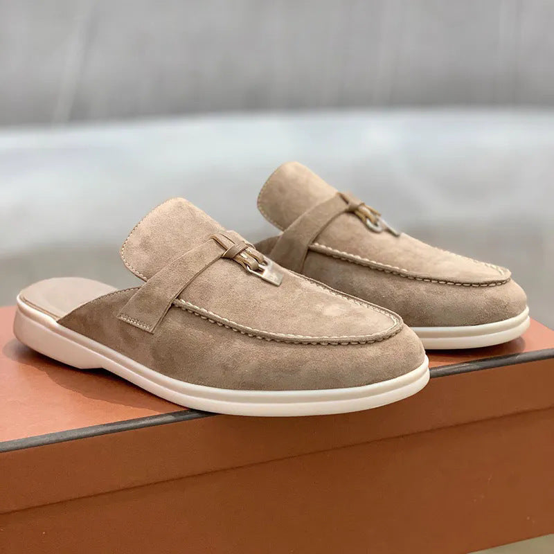 Lightweight Closed-toe Slippers Casual Large Size Flats