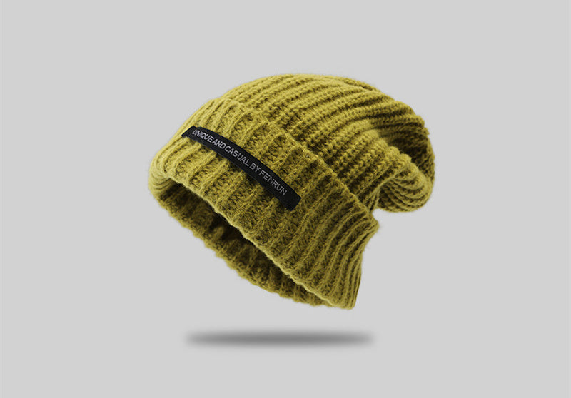 Women's Large Head Circumference Warm Knitted Hat
