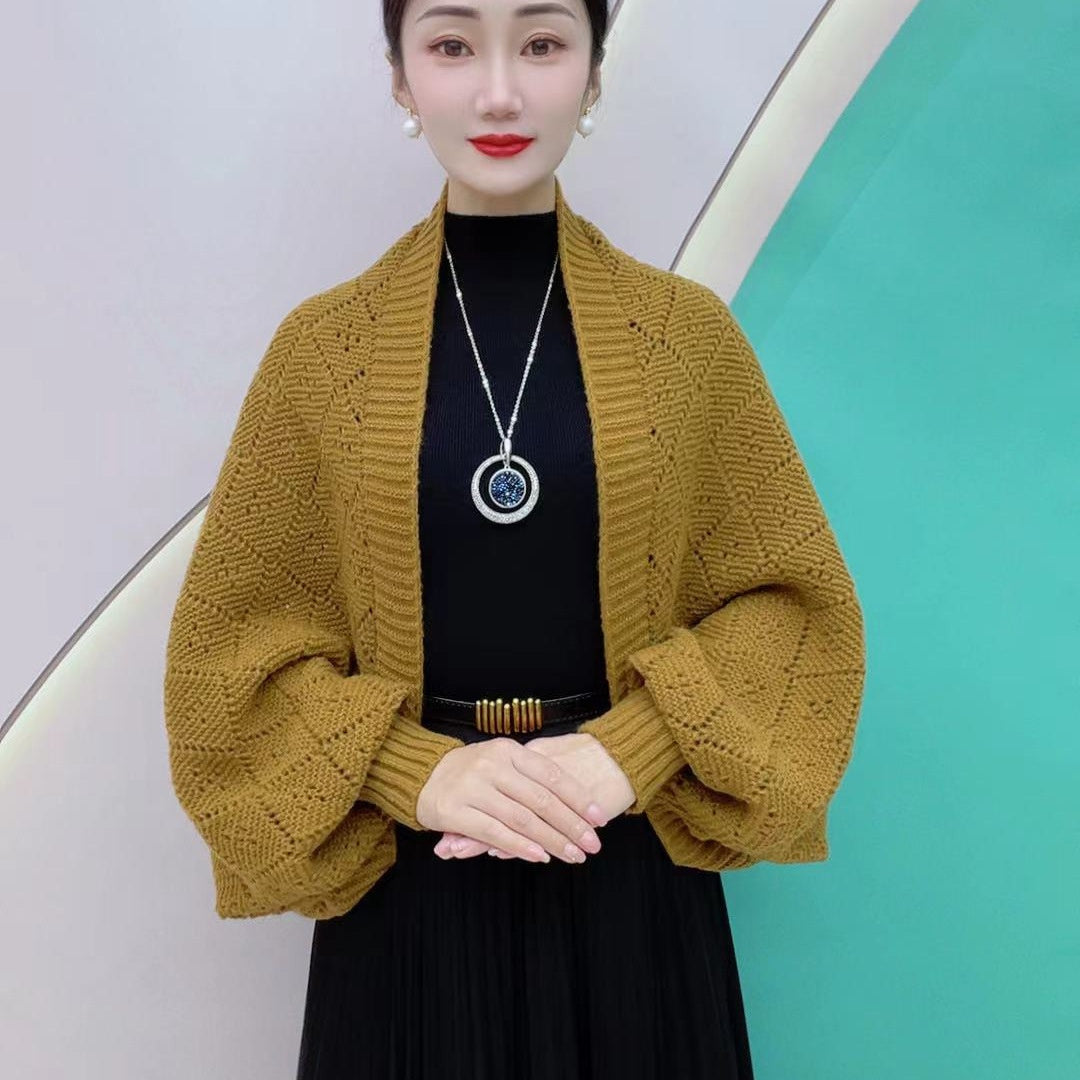 Autumn And Winter Knitting Elegant Cardigan Fashion All-match Shawl