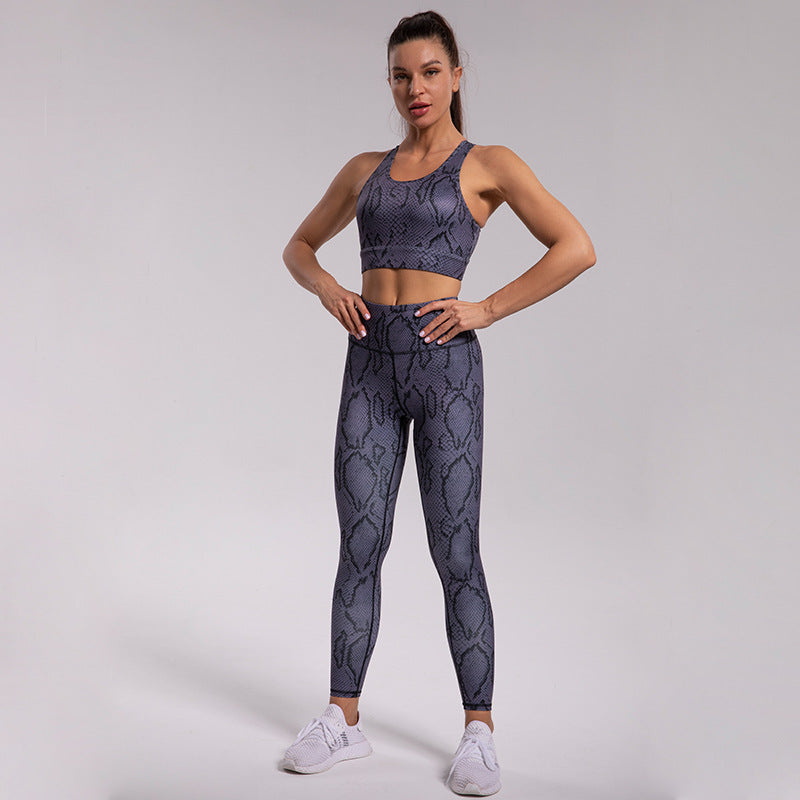 Women's Sports Vest Pocket High Waist High Elastic  Running Trousers