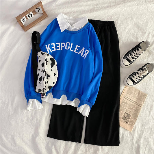 New Korean Junior High School Girls" Autumn Clothes