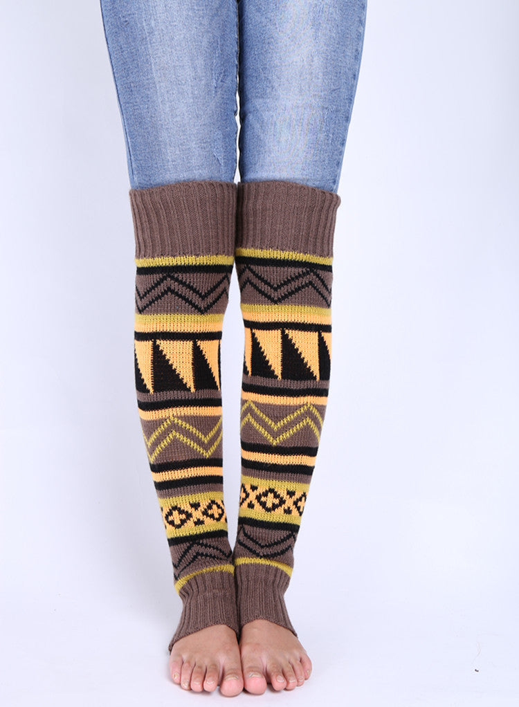 Women's color matching boot cover and leg protector