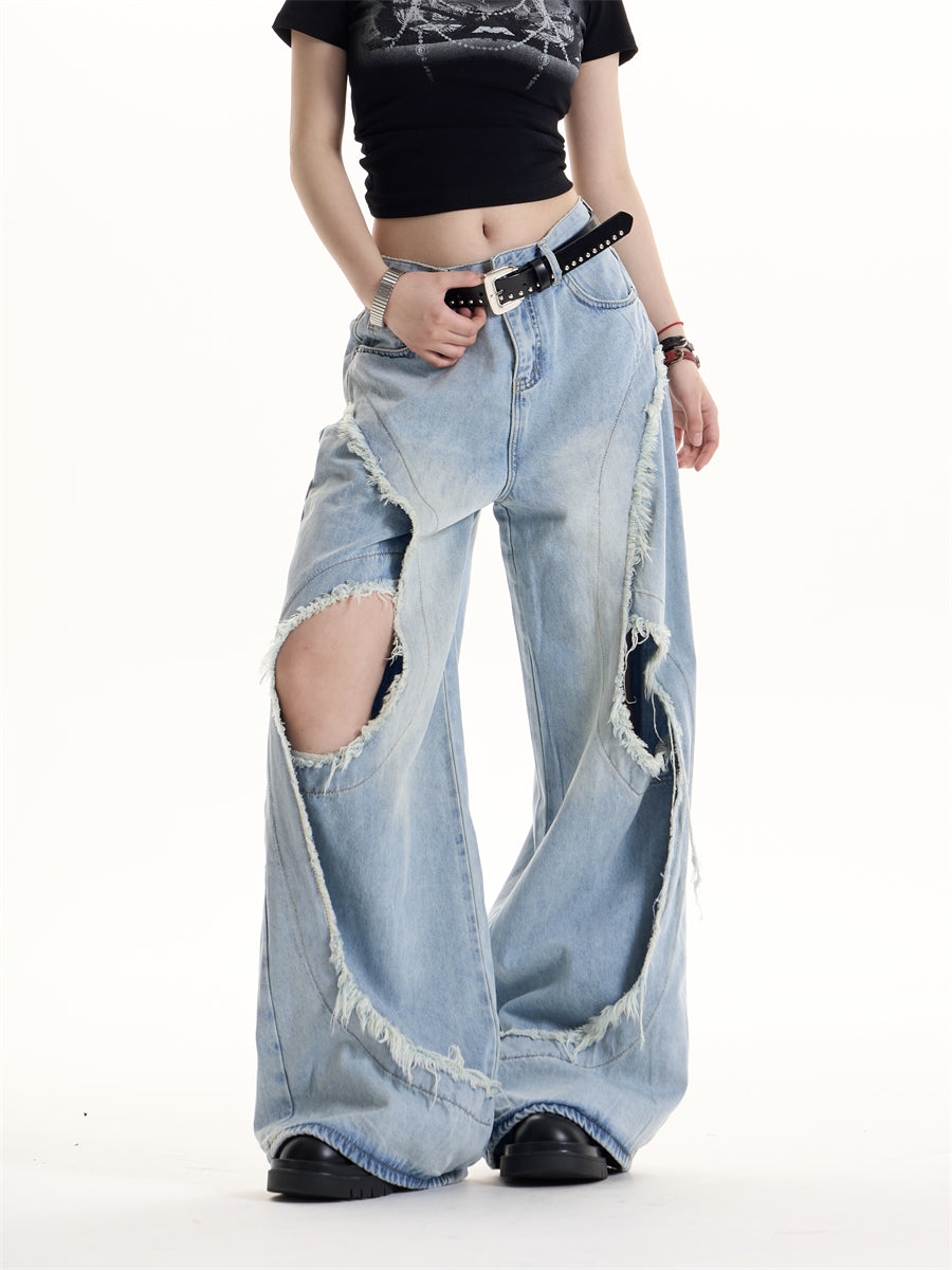 American Retro Hot Girl Design Jeans