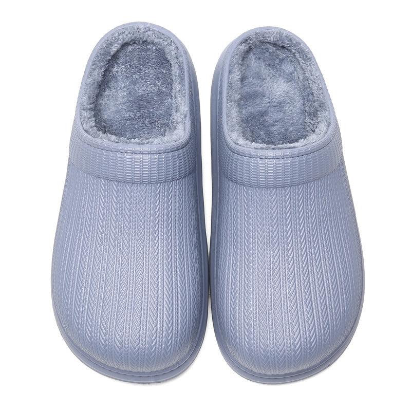 Soft Velvet Cute Thick Indoor Casual Home Cotton Slippers