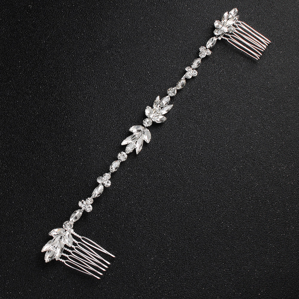 Crystal soft chain hair comb