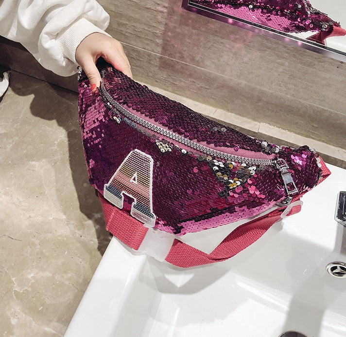 Fanny Pack Korean Children New Trend Sequins Mini Shoulder